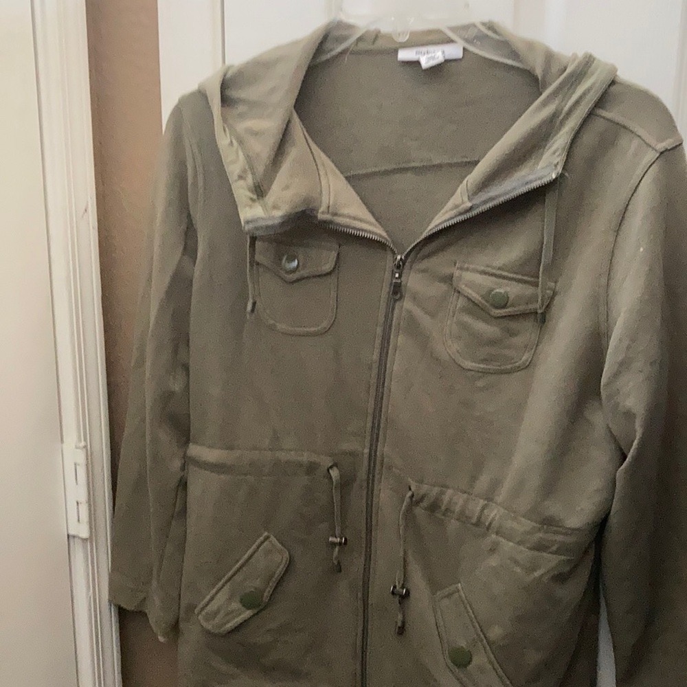 FINAL MARKDOWN Style and Company French Terry hooded jacket Petite extra-large
